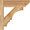 Ekena Millwork Balboa Slat Rough Sawn Outlooker, Western Red Cedar, 6"W x 18"D x 18"H OUT06X18X18BOA06RWR - alternate 3